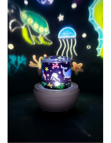 Lámpara de noche proyectora musical Lumi