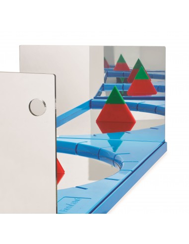 Set de piezas y espejos con ángulo para crear simetrías Junior Geoland
