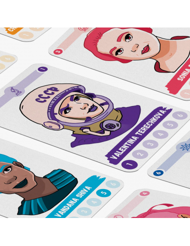 Juego de las 7 familias inspiradoras: grandes mujeres