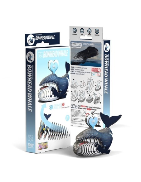 Eugy puzle 3D Ballena de Groenlandia