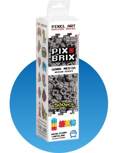 Pack de 500 piezas Pix Brix, gris