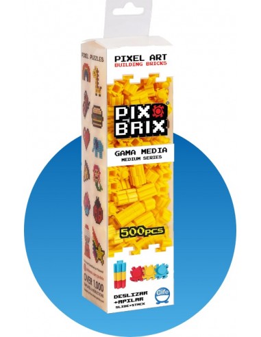 Pack de 500 piezas Pix Brix, amarillo