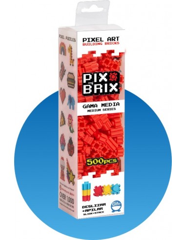 Pack de 500 piezas Pix Brix, rojo
