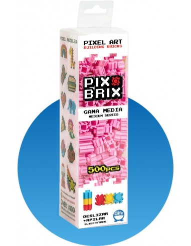 Pack de 500 piezas Pix Brix, rosa