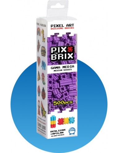 Pack de 500 piezas Pix Brix, violeta