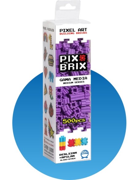 Pack de 500 piezas Pix Brix, violeta