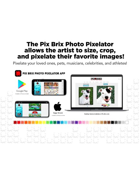 Pack de 500 piezas Pix Brix, violeta