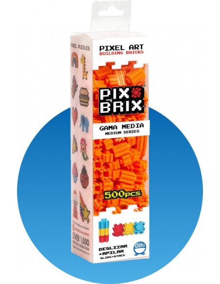 Pack de 500 piezas Pix Brix, naranja
