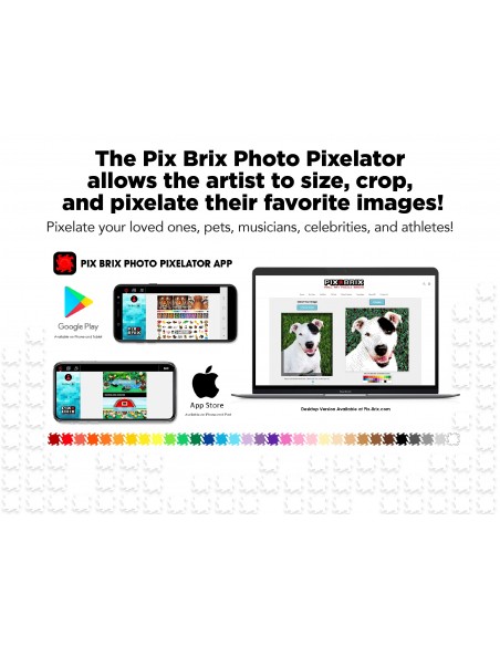 Pack de 500 piezas Pix Brix, naranja