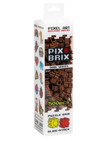 Pack de 500 piezas Pix Brix, marrón