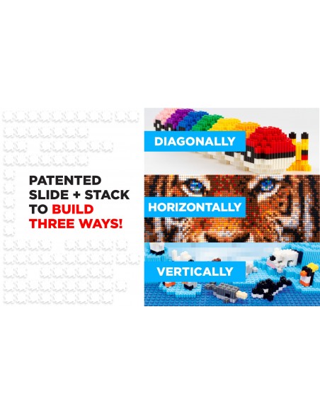 Pack de 500 piezas Pix Brix, azul