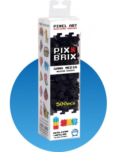Pack de 500 piezas Pix Brix, negro