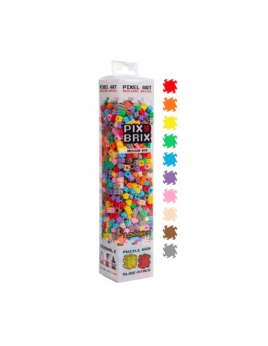 Pack de 1500 piezas Pix Brix, 10 colores