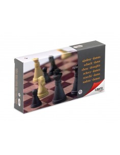 Ajedrez y damas magnético pequeño