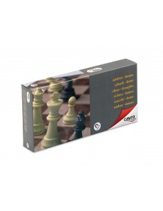 Ajedrez y damas magnético mediano