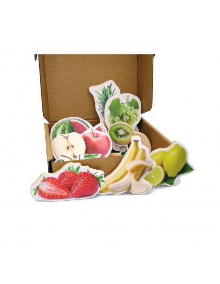 Piezas magnéticas de bambú de las Frutas