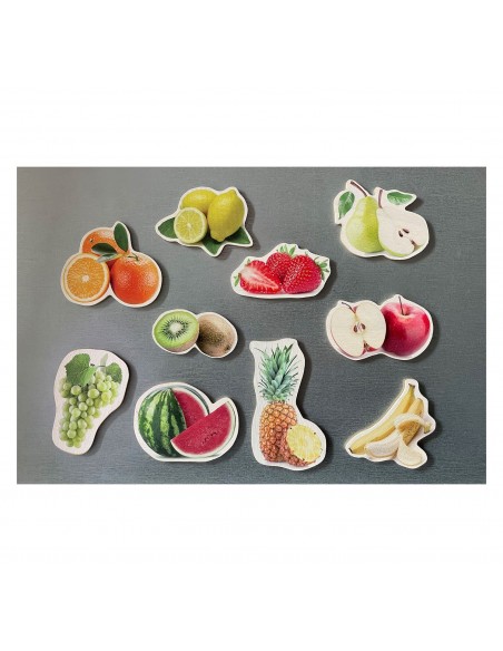 Piezas magnéticas de bambú de las Frutas