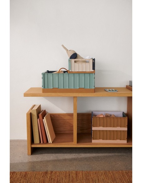 Set de dos cajas de almacenamiento Weston, tamaño mediano, multicolor amarillo