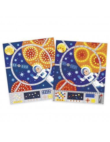 Set de mosaicos del espacio