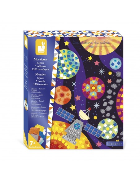 Set de mosaicos del espacio