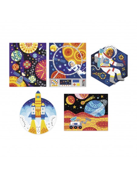 Set de mosaicos del espacio
