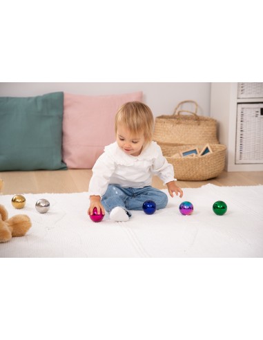 Pelotas misteriosas reflectivas de colores