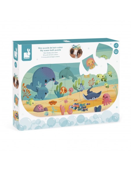 Puzle de baño Océano, de 28 piezas