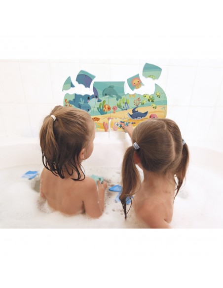 Puzle de baño Océano, de 28 piezas