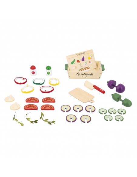 Set de ratatouille de madera