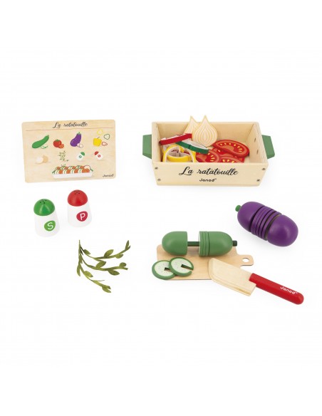 Set de ratatouille de madera