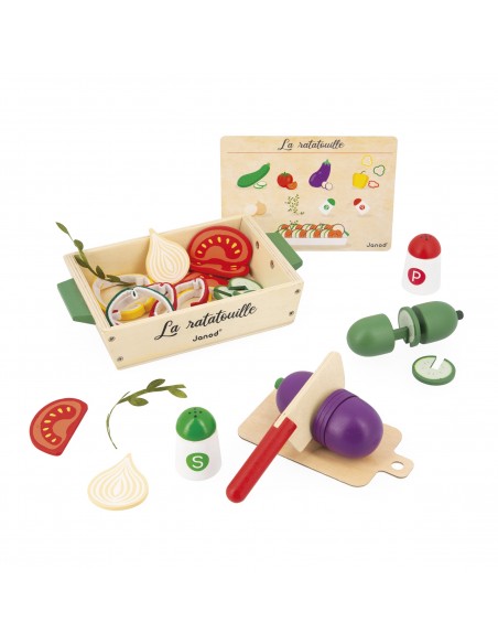 Set de ratatouille de madera