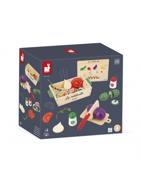 Set de ratatouille de madera