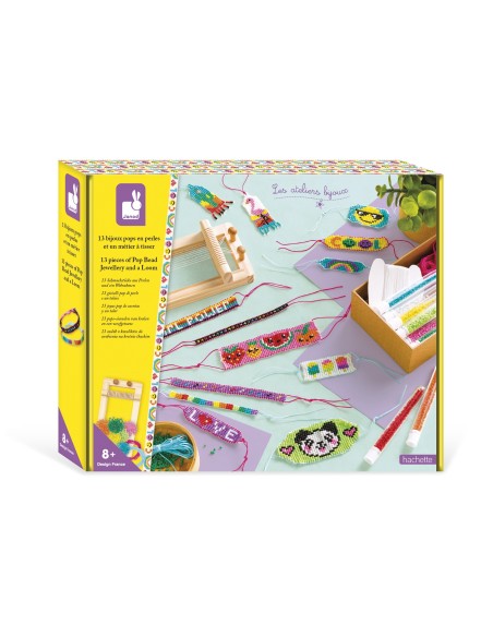 Set para tejer 13 joyas de cuentas con un telar