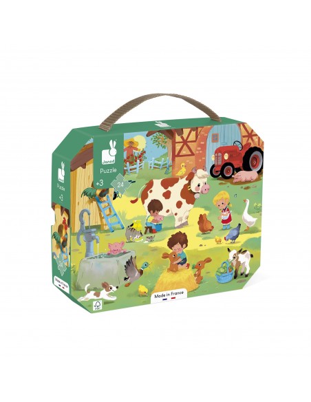 Puzle Un día en la granja, de 24 piezas