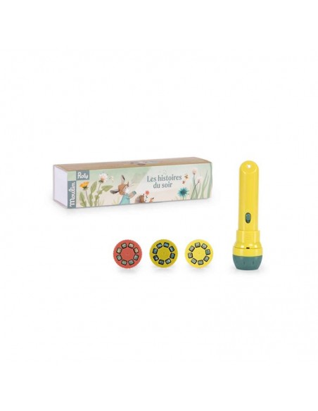 Linterna proyector de historias, colección Trois petits lapins