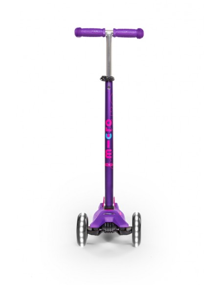 Patinete Maxi Micro Deluxe lila con luces