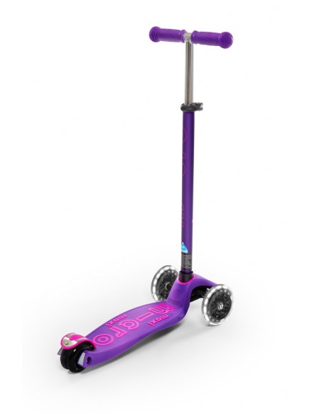 Patinete Maxi Micro Deluxe lila con luces