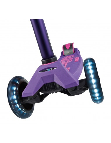 Patinete Maxi Micro Deluxe lila con luces