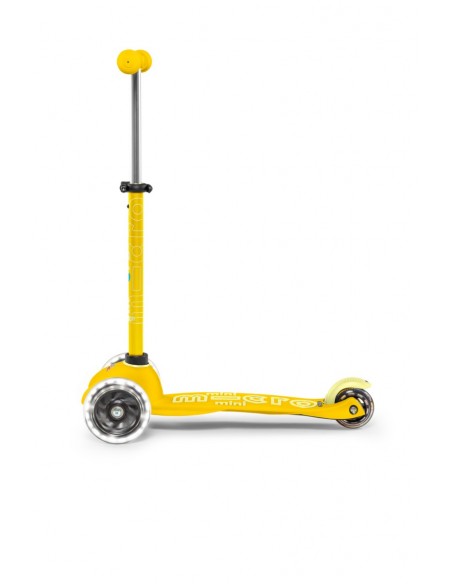 Patinete Mini Micro Deluxe amarillo con luces