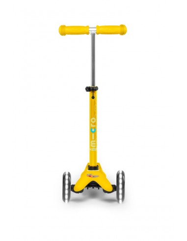 Patinete Mini Micro Deluxe amarillo con luces