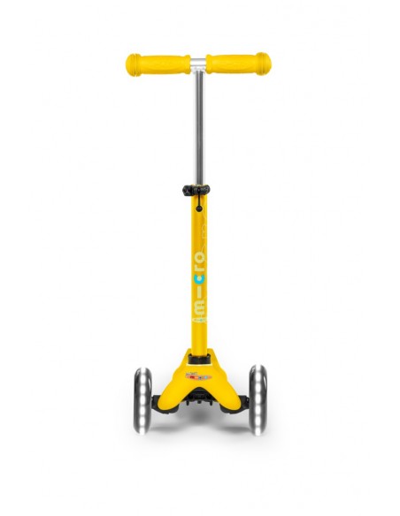Patinete Mini Micro Deluxe amarillo con luces
