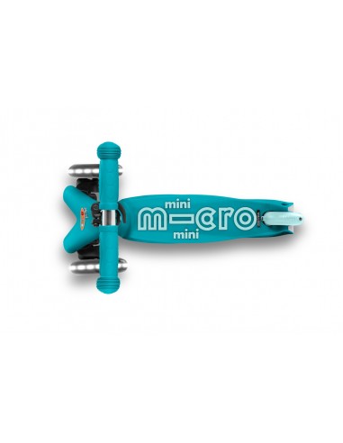 Patinete Mini Micro Deluxe aqua con luces