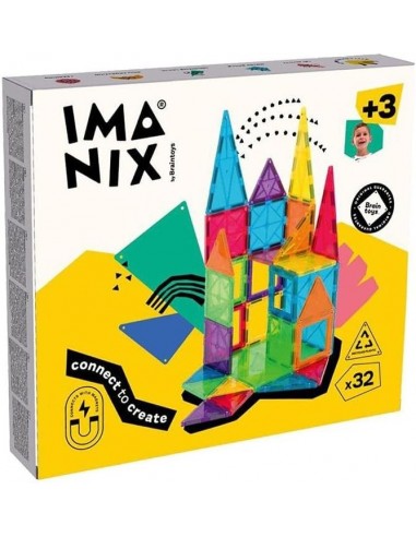 32 piezas magnéticas de construcción Imanix