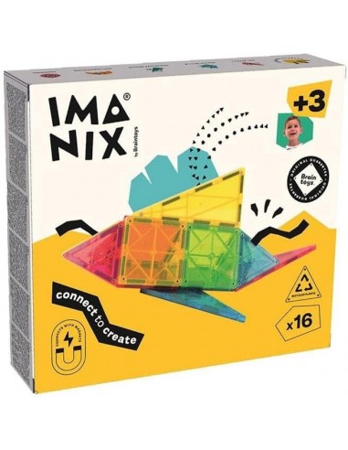 16 piezas magnéticas de construcción Imanix