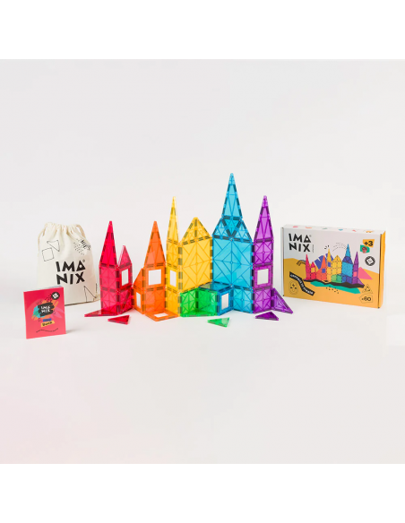 60 piezas magnéticas de construcción Imanix