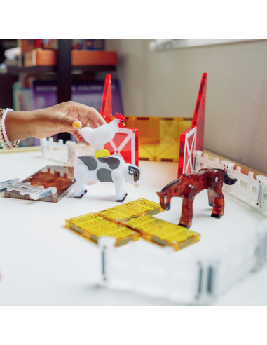 Set de 25 piezas magnéticas Farm animals