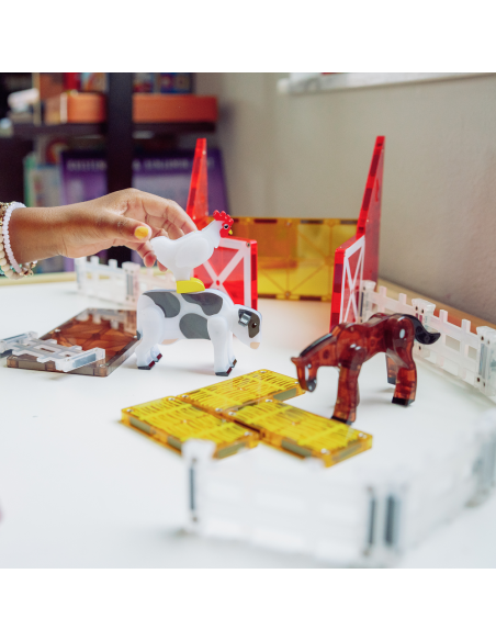 Set de 25 piezas magnéticas Farm animals