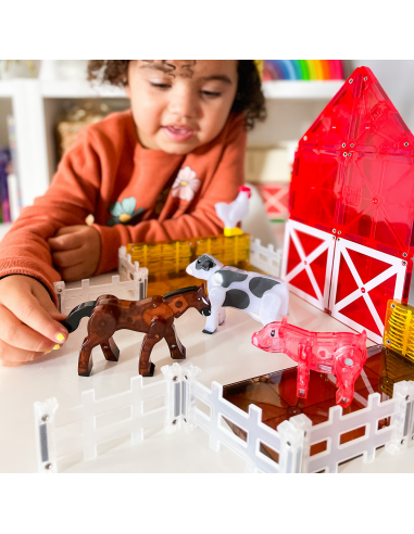 Set de 25 piezas magnéticas Farm animals