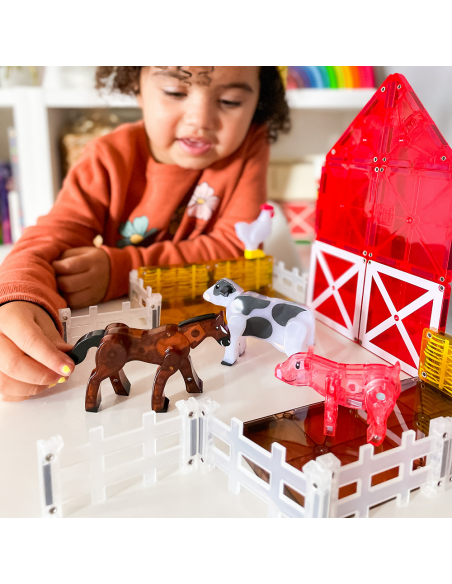 Set de 25 piezas magnéticas Farm animals