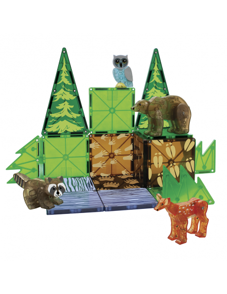Set de 25 piezas magnéticas Forest animals